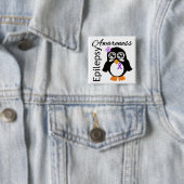 Epilepsie-Bewusstseins-Pinguin Button (Beispiel)
