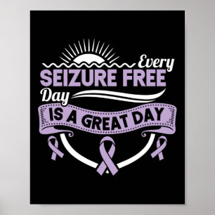 Epilepsie-Bewusstseins-Schleife Jeder Anfall freie Poster