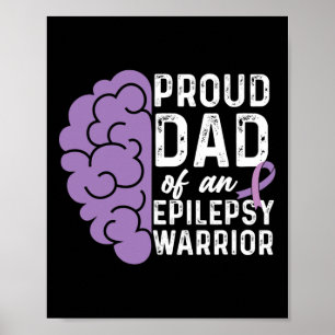 Epilepsie-Bewusstseins-Schleife Stolz Dad Von Eine Poster