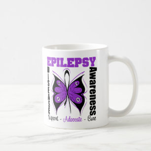 Epilepsie-Bewusstseins-Schmetterling Kaffeetasse