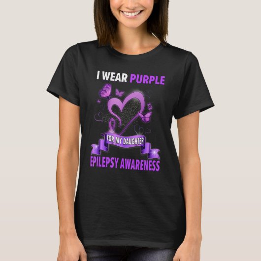 Epilepsie Bewusstseinsbildung Shirts, die ich Lila T-Shirt (Vorderseite)