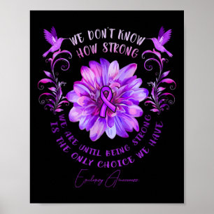 Epilepsie-Bewusstseinsblume Wir wissen nicht, wie  Poster