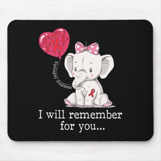 Epilepsie-Bewusstseinselefant Mousepad (Vorne)