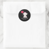 Epilepsie-Bewusstseinselefant  Runder Aufkleber (Tasche)