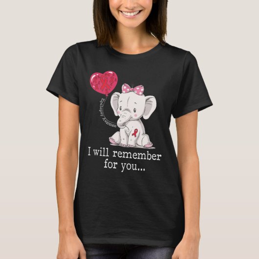 Epilepsie-Bewusstseinselefant T-Shirt (Vorderseite)