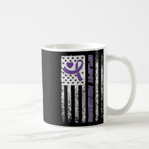 Epilepsie-Bewusstseinsflagge Lila Band Epilepsie-K Kaffeetasse