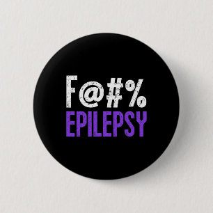 Epilepsie-Bewusstseinsmonat Lila Ribbon-Kampf Button