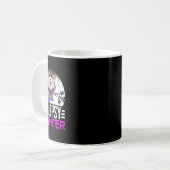 Epilepsie Bewusstseinsmonat Ninja Katzenepilepsie Kaffeetasse (Vorderseite Links)
