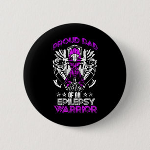 Epilepsie-Bewusstseinsmonat Stolz Dad Lila Band F Button