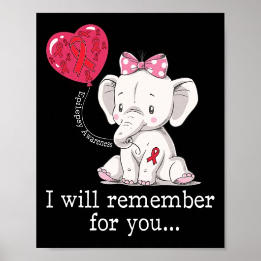 Epilepsie Bewusstseinsstufe Poster (Vorne)