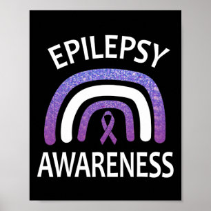 Epilepsie Bewusstseinsüberlebnis und Unterstützung Poster