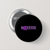 Epilepsie Bewusstseinswarter Lila Ribbon Leopard P Button (Vorne & Hinten)
