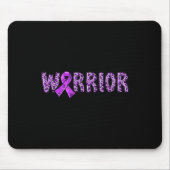 Epilepsie Bewusstseinswarter Lila Ribbon Leopard P Mousepad (Vorne)