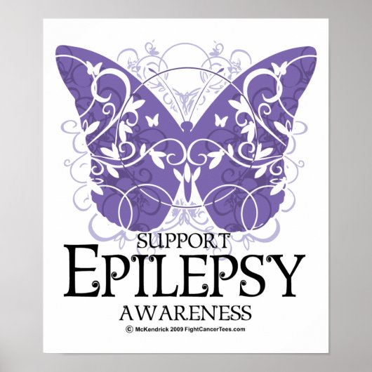 Epilepsie Butterfly Poster (Vorne)
