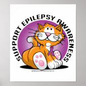 Epilepsie Cat Poster (Vorne)