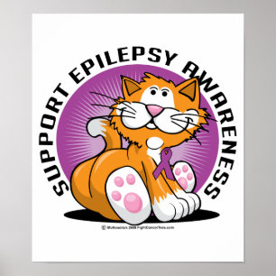 Epilepsie Cat Poster