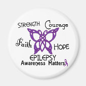 Epilepsie Celtic Butterfly 3 Magnet (Vorne)