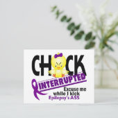Epilepsie Chick unterbrochen 2 Postkarte (Stehend Vorderseite)