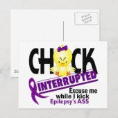 Epilepsie Chick unterbrochen 2 Postkarte (Vorne/Hinten)