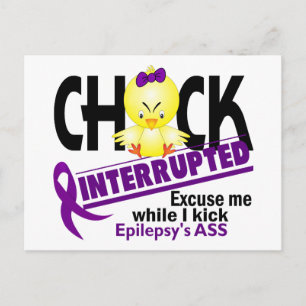 Epilepsie Chick unterbrochen 2 Postkarte