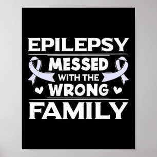 Epilepsie-Geschenk Lavendel-Bewusstseinsband Poster