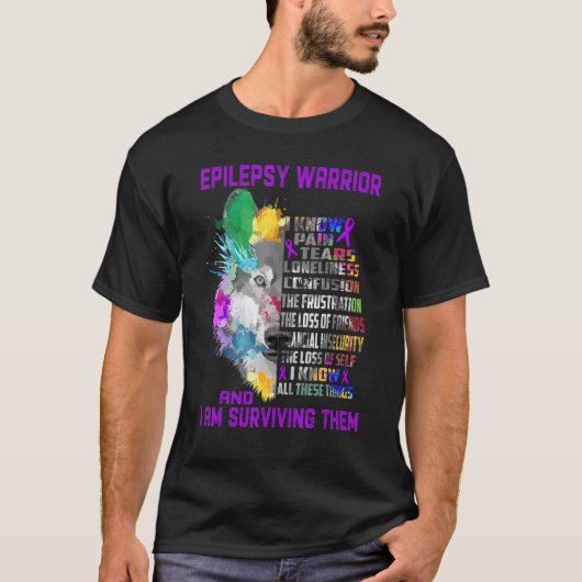Epilepsie Ich kenne all diese Dinge und ich bin üb T-Shirt (Vorderseite)