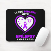 Epilepsie - Ich Liebe jemandem mit Epilepsie-Bewus Mousepad (Mit Mouse)