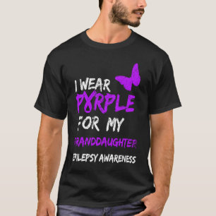 Epilepsie Ich trage Lila für meine Enkelin Ribbon T-Shirt