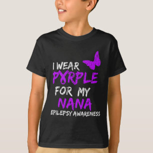 Epilepsie Ich trage Lila für meine Nana Ribbon 1 T-Shirt