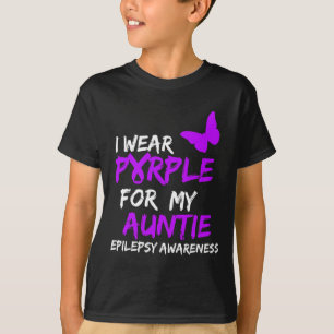 Epilepsie Ich trage Lila für meine Tante Ribbon T-Shirt