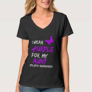 Epilepsie Ich trage Lila für meine Tante Ribbon T-Shirt