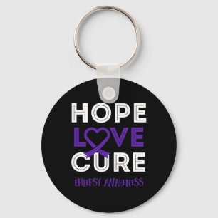 Epilepsie ins Bewusstsein bringen HOPE LIEBE CURE Schlüsselanhänger