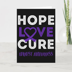 Epilepsie ins Bewusstsein bringen, um die Liebe de Karte