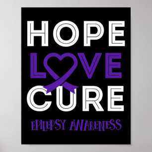 Epilepsie ins Bewusstsein bringen, um die Liebe de Poster
