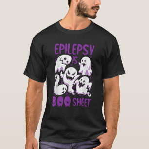 Epilepsie ist Boo Sheet Lila Boos Lustiges Hallowe T-Shirt