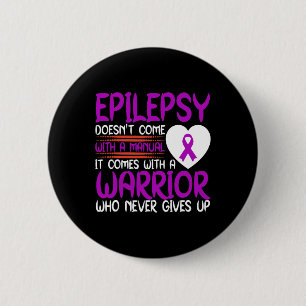 Epilepsie ist ein Krieger, der nie Lila Ribbo gibt Button