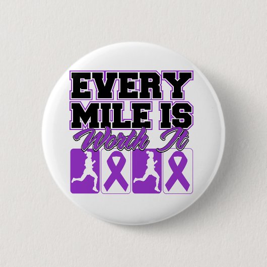 Epilepsie Jede Meile ist es wert Button (Vorderseite)