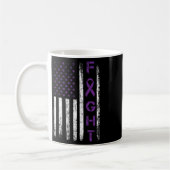 Epilepsie-Kämpfer USA-Flagge - Kämpfe gegen Epilep Kaffeetasse (Links)