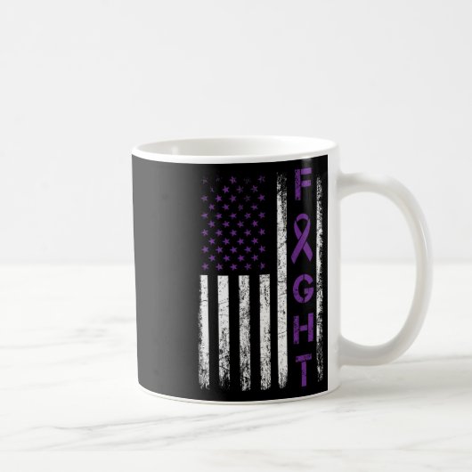 Epilepsie-Kämpfer USA-Flagge - Kämpfe gegen Epilep Kaffeetasse (Rechts)