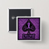Epilepsie - Knopf - Spaten Button (Vorne & Hinten)