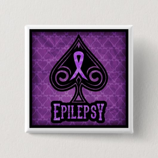 Epilepsie - Knopf - Spaten Button (Vorderseite)