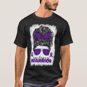 Epilepsie Krieg für Frauen Mama Lila Epilepsie Awa T-Shirt