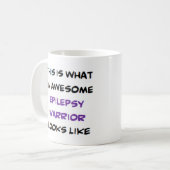 Epilepsie-Krieger, großartig Kaffeetasse (Vorderseite Links)