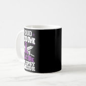 Epilepsie-Krieger-Mutter Epileptische Anfallsstöru Kaffeetasse (Vorderseite Links)