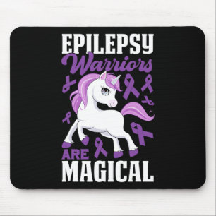 Epilepsie-Krieger sind magisch Lila Band und UNO Mousepad