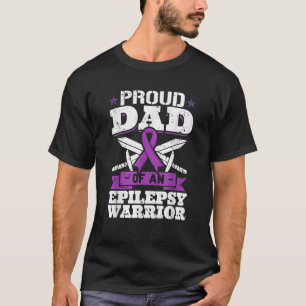 Epilepsie Krieger Vater Stolz Epilepsie-Bewusstsei T-Shirt