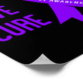 Epilepsie Krieger - Violette Epilepsie-Bewusstsein Poster (Ecke)