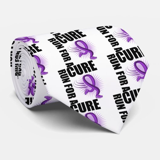 Epilepsie läuft um eine Heilung Krawatte (Gerollt)