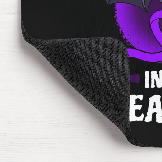 Epilepsie Lila Bewusstsein Ribbon Krieger Bat Hall Mousepad (Ecke)
