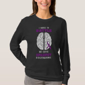 Epilepsie Lila Epilepsie Brain Day Epilepsie T-Shirt (Vorderseite)